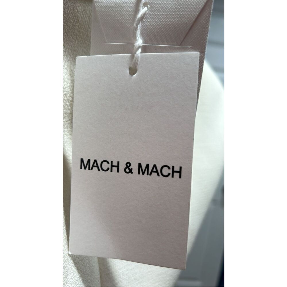 Mach & Mach Crystal Hearts Cropped Ivory Wool Blazer Size 8-10 (40) - Picture 12 of 12